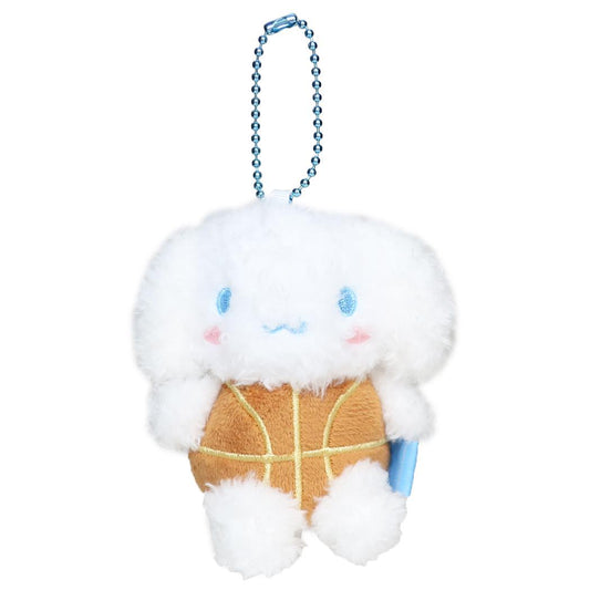 シナモロール マスコット ボールチェーン付き ぬいぐるみマスコット バスケ サンリオ かわいい プレゼント ボールシリーズ キャラクター グッズ シネマコレクション