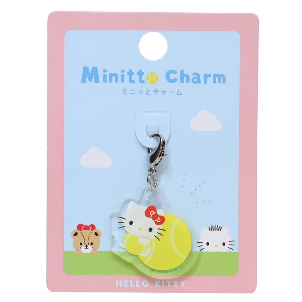ハローキティ ファスナーマスコット ミニっとチャーム テニス サンリオ かわいい プレゼント ボールシリーズ キャラクター グッズ メール便可 シネマコレクション