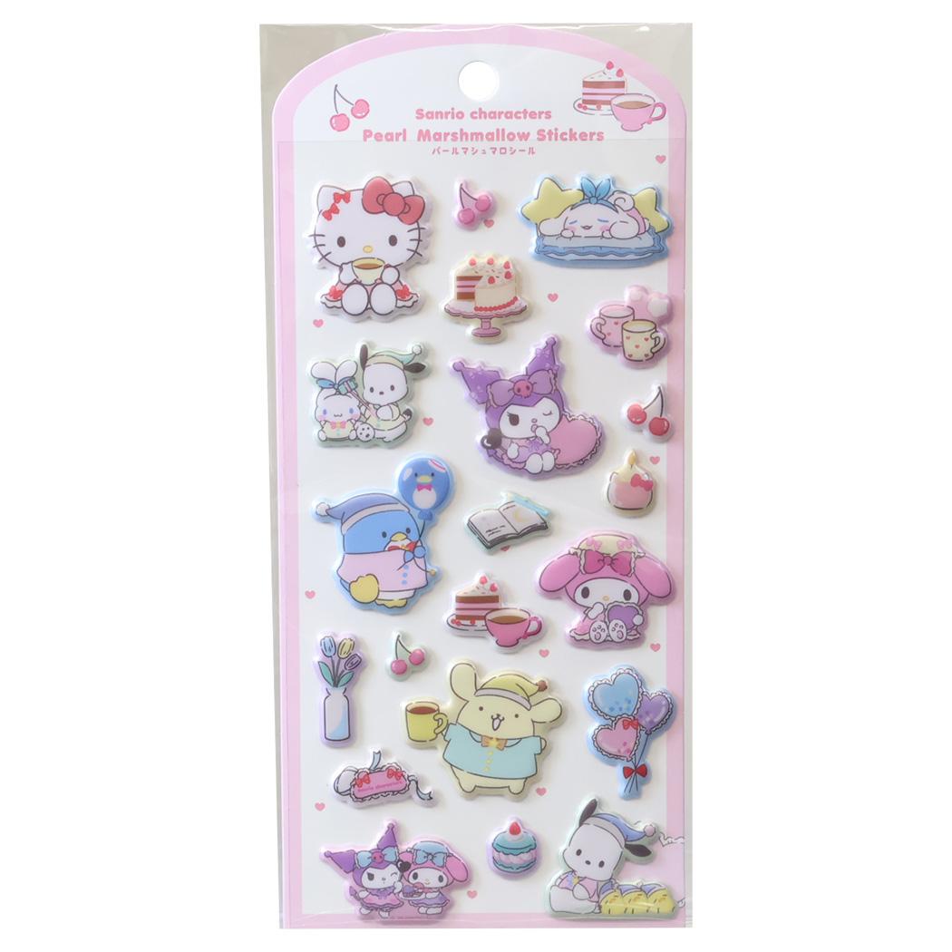 サンリオキャラクターズ シールシート パールマシュマロシール ふんわりパジャマパーティー Sanrio