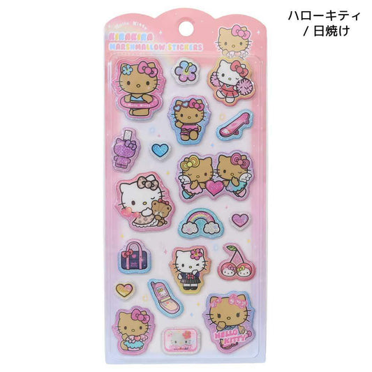 サンリオ シールシート サンリオキャラクターズ キラキラ マシュマロ シール ハローキティ / 日焼け Sanrio