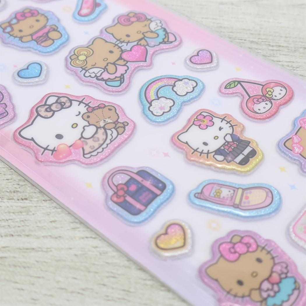 サンリオ シールシート サンリオキャラクターズ キラキラ マシュマロ シール ハローキティ / 日焼け Sanrio