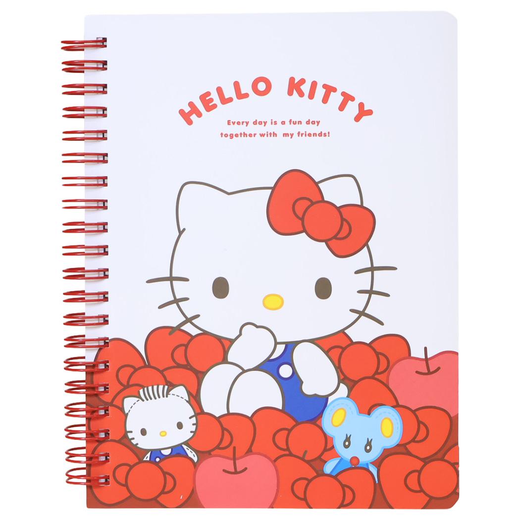 サンリオキャラクターズ 方眼ノート B6 リングノート うもれっコ ハローキティ Sanrio