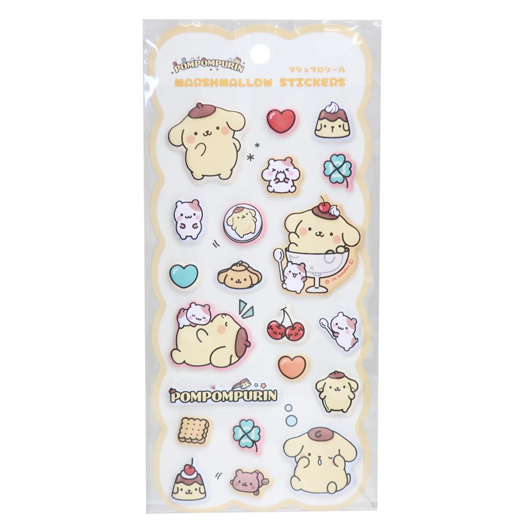 サンリオキャラクターズ シールシート マシュマロシール 大好き/ポムポムプリン Sanrio