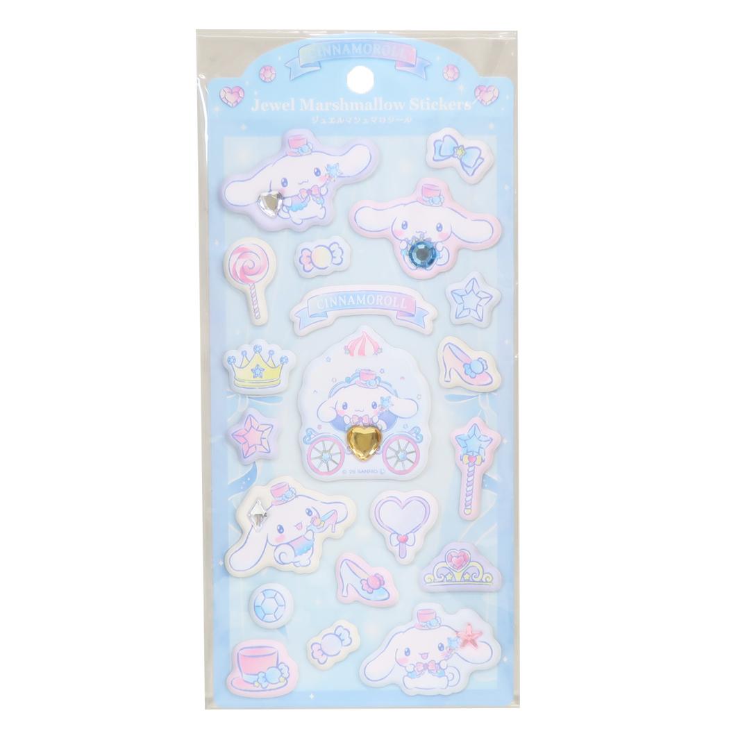 サンリオキャラクターズ シールシート ジュエルマシュマロシール スパークルジュエル/シナモロール Sanrio