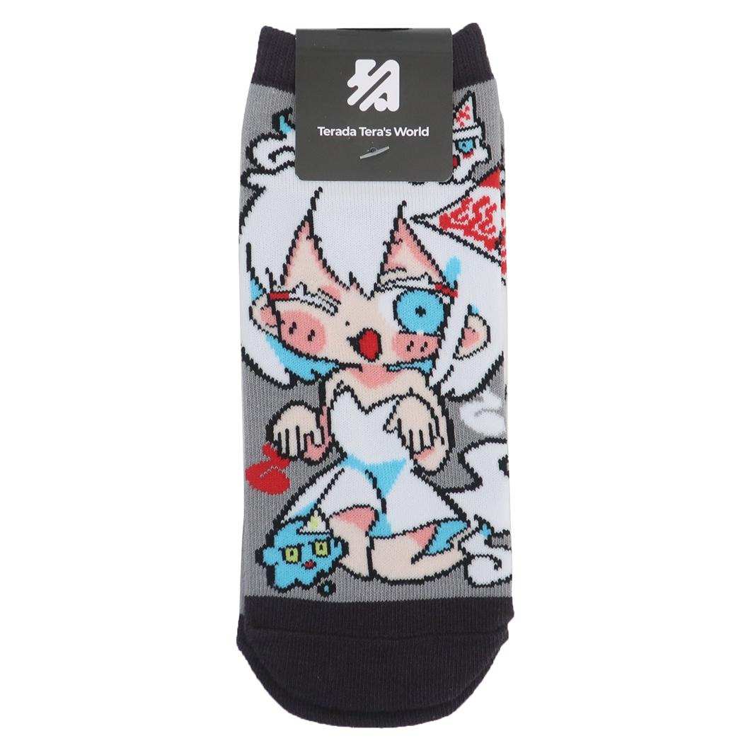 寺田てら 女性用靴下 キャラソックス おばけちゃん ティーズファクトリー くつ下 レディース かわいい グッズ メール便可 シネマコレクション