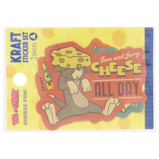 トムとジェリー ダイカットシール クラフトステッカーセット CHEESE FUN！ Aセット ワーナーブラザース ティーズファクトリー デコシール キャラクター グッズ メール便可 シネマコレクション