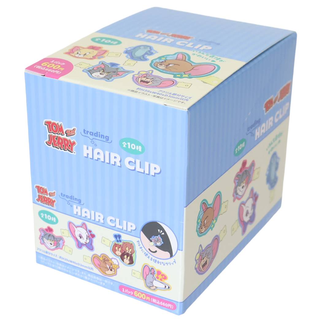 トムとジェリー ヘアクリップ トレーディング 前髪クリップ いろいろフェイス 全10種 BOX 10個入セット ワーナーブラザース