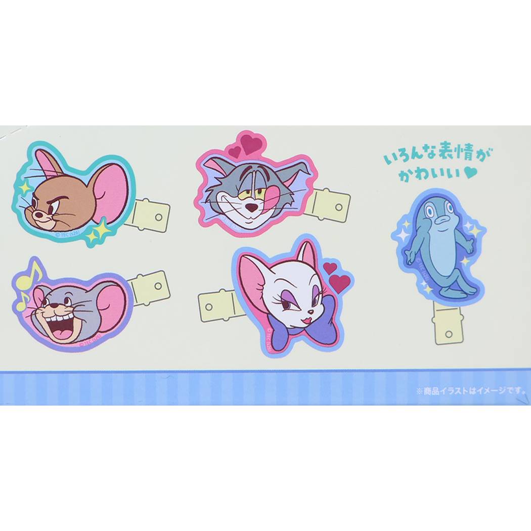 トムとジェリー ヘアクリップ トレーディング 前髪クリップ いろいろフェイス 全10種 BOX 10個入セット ワーナーブラザース