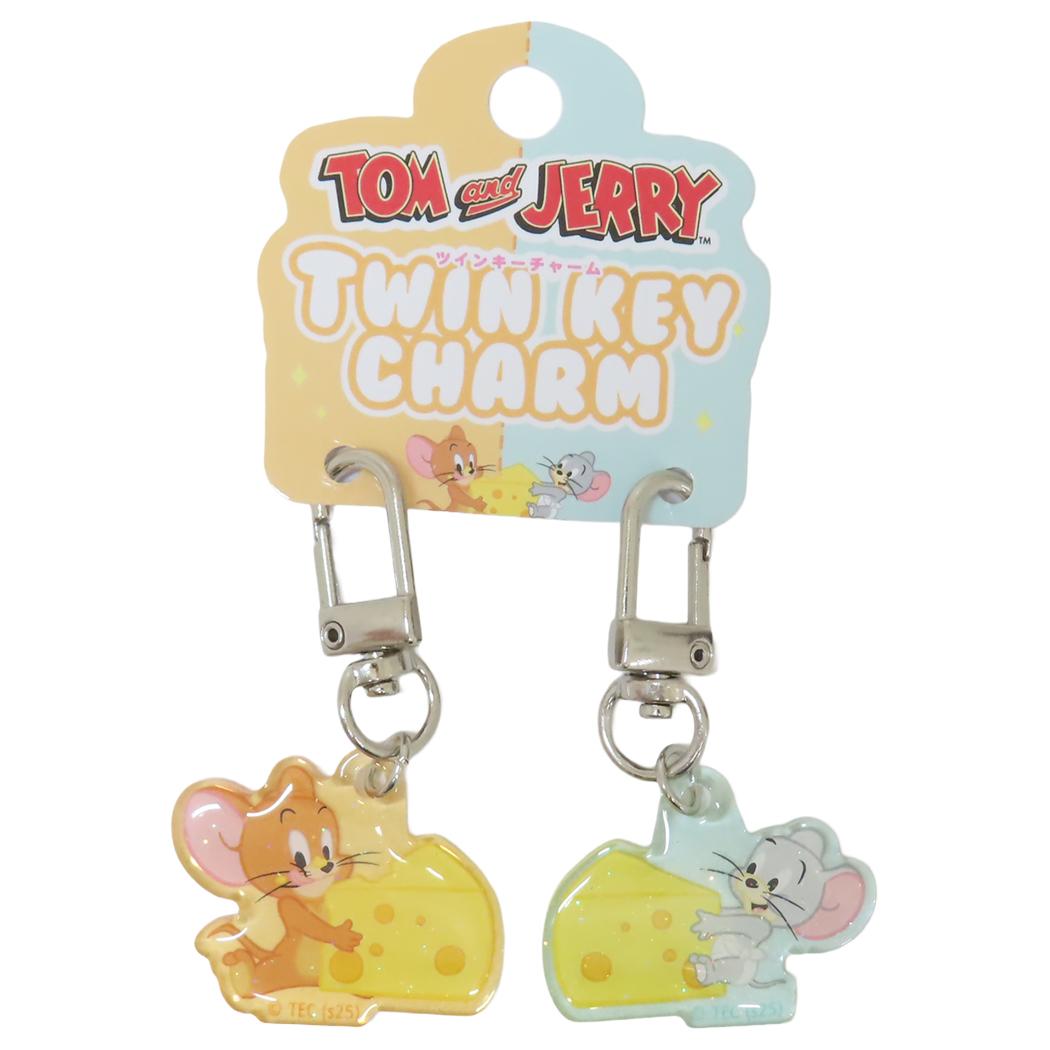 トムとジェリー キーチャーム ツインキーチャーム チーズ ワーナーブラザース ティーズファクトリー プレゼント キャラクター グッズ メール便可 シネマコレクション