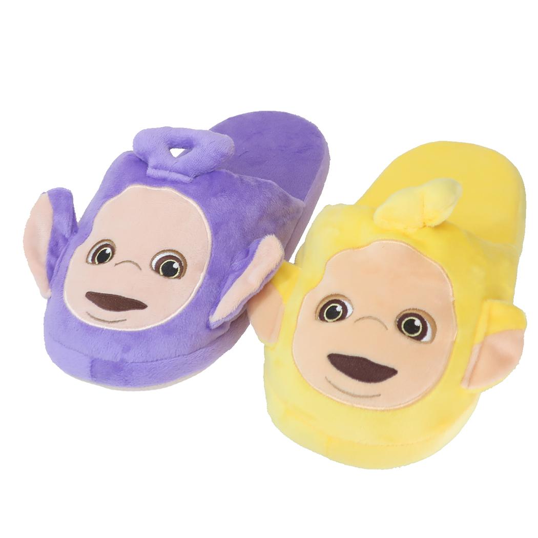 テレタビーズ ルームシューズ ぬいぐるみスリッパ ティンキーウィンキー＆ラーラ ティーズファクトリー 室内履き キャラクター グッズ シネマコレクション