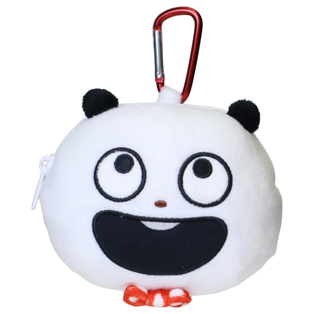 スタジオUG ミニポーチ カラビナ付きぬいぐるみファスナーマスコット ごきげんぱんだ