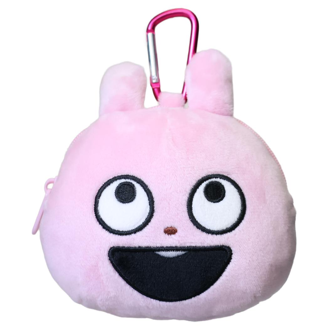 スタジオUG ミニポーチ カラビナ付きぬいぐるみファスナーマスコット ラブラビット