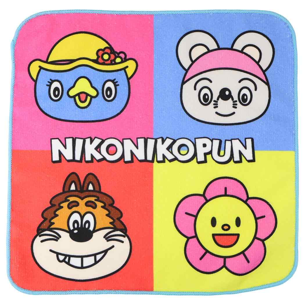にこにこ、ぷん ミニタオル ハンドタオル カラフル NHK トーマントイズ 新入学新学期準備 キャラクター グッズ メール便可 シネマコレクション