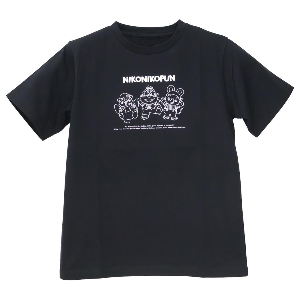 にこにこ、ぷん Tシャツ T-SHIRTS ブラック NHK トーマントイズ 半袖 キャラクター グッズ メール便可 シネマコレクション