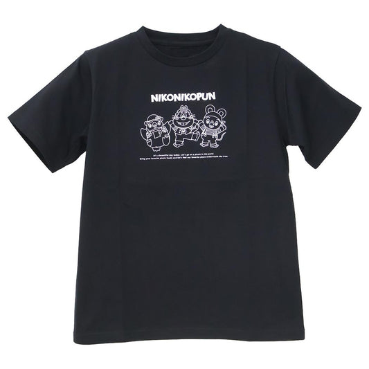 にこにこ、ぷん Tシャツ T-SHIRTS ブラック NHK トーマントイズ 半袖 キャラクター グッズ メール便可 シネマコレクション