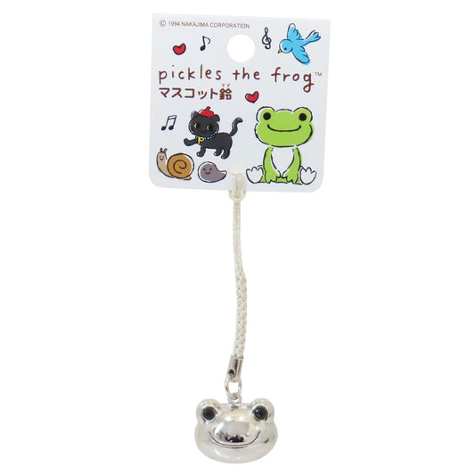 かえるのピクルス マスコットキーホルダー 顔鈴根付 シルバー 牛久保工芸社 ストラップ キャラクター グッズ メール便可 シネマコレクション