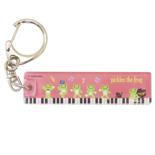 かえるのピクルス キーリング アクリルスティックキーホルダー MUSIC 牛久保工芸社 アクリルキーホルダー アクキー キャラクター グッズ メール便可 シネマコレクション