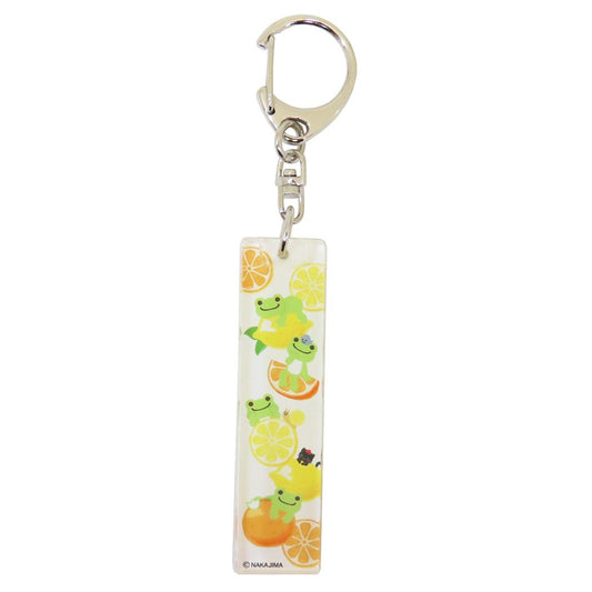 かえるのピクルス キーリング アクリルスティックキーホルダー フルーツ 牛久保工芸社 アクリルキーホルダー アクキー キャラクター グッズ メール便可 シネマコレクション