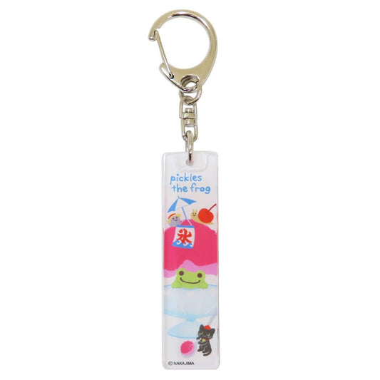 かえるのピクルス キーリング アクリルスティックキーホルダー かき氷 牛久保工芸社 アクリルキーホルダー アクキー キャラクター グッズ メール便可 シネマコレクション