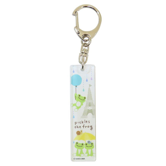 かえるのピクルス キーリング アクリルスティックキーホルダー エッフェル塔 牛久保工芸社 アクリルキーホルダー アクキー キャラクター グッズ メール便可 シネマコレクション