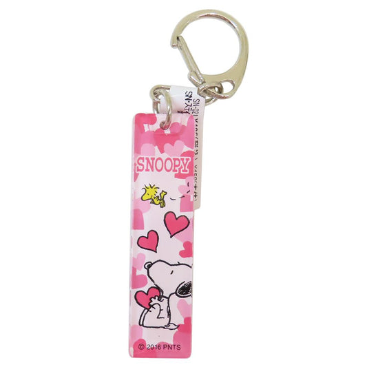 スヌーピー キーリング アクリルスティックキーホルダー ハートモチ ピーナッツ 牛久保工芸社 アクリルキーホルダー アクキー キャラクター グッズ メール便可 シネマコレクション