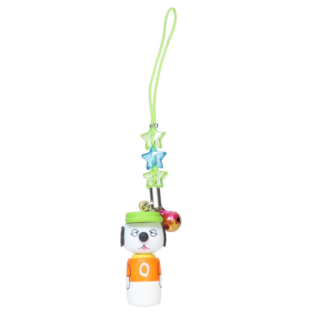 スヌーピー マスコットキーホルダー こけし根付 オラフ ピーナッツ 牛久保工芸社 ストラップ キャラクター グッズ メール便可 シネマコレクション