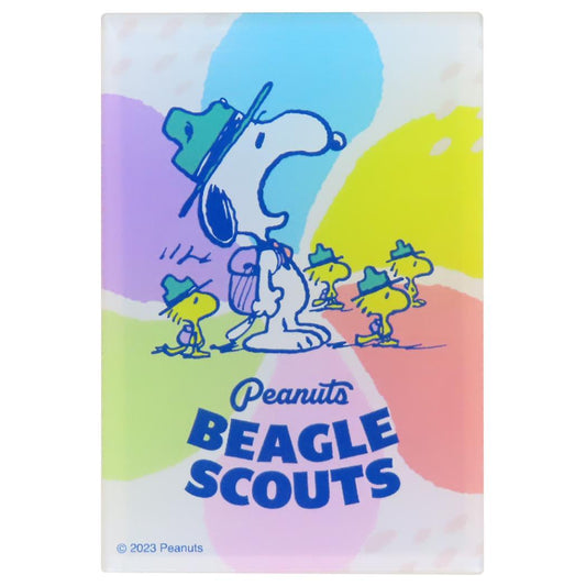 スヌーピー 磁石 アクリルマグネット BEAGLE SCOUTS フラワー ピーナッツ 牛久保工芸社 冷蔵庫 キッチン キャラクター グッズ メール便可 シネマコレクション