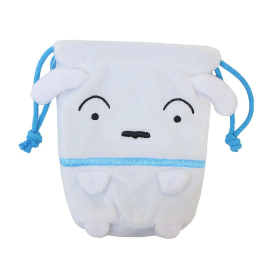 クレヨンしんちゃん 巾着袋 ぬいぐるみきんちゃく シロ  小物ポーチ かわいい アニメキャラクター グッズ メール便可 シネマコレクション