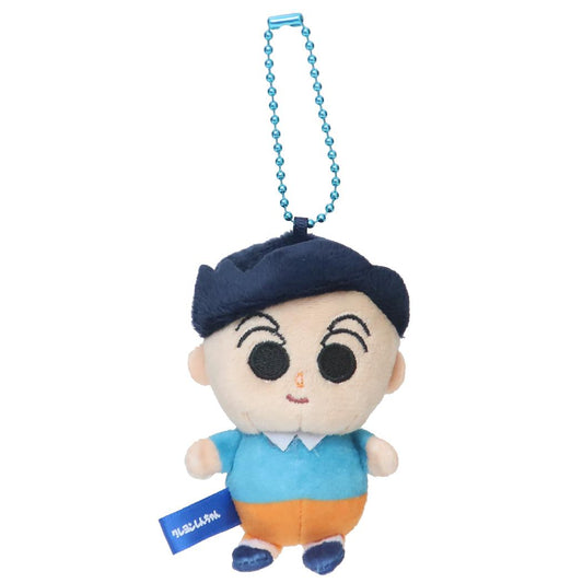 クレヨンしんちゃん キーチェーン プチマスコット 風間くん  ストラップ ミニぬいぐるみ ボールチェーン アニメキャラクター グッズ シネマコレクション