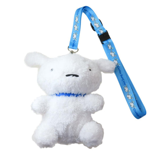クレヨンしんちゃん ポシェット ストラップ付ぬいぐるみポーチ シロ  小物入れ ミニポーチ かわいい アニメキャラクター グッズ シネマコレクション