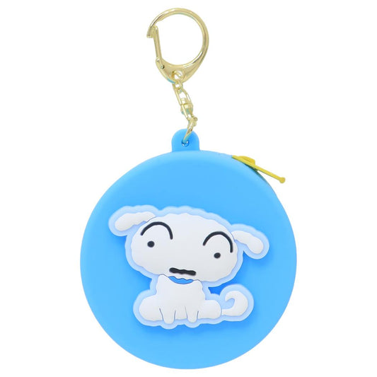 クレヨンしんちゃん ミニポーチ ぷっくりシリコンミニポーチ シロ  小物入れ アニメキャラクター グッズ メール便可 シネマコレクション