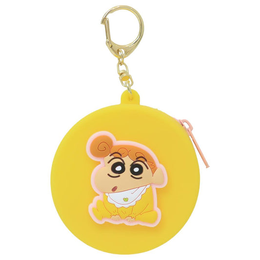 クレヨンしんちゃん ミニポーチ ぷっくりシリコンミニポーチ ひまわり  小物入れ アニメキャラクター グッズ メール便可 シネマコレクション