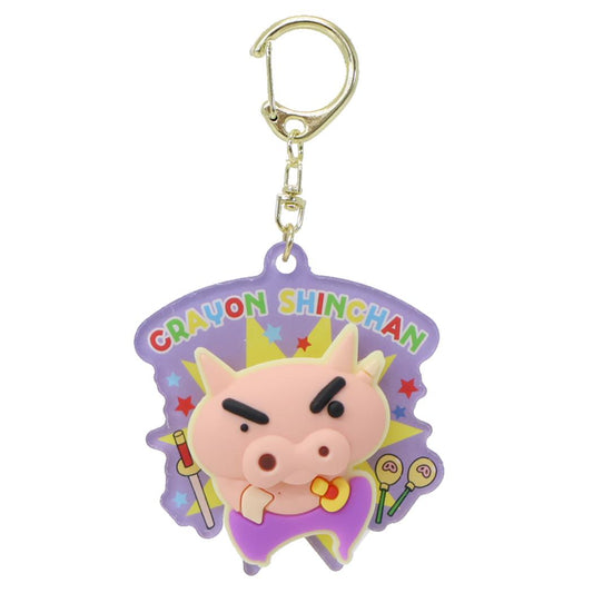 クレヨンしんちゃん キーリング くるるんキーホルダー ぶりぶりざえもん プレゼント アニメキャラクター グッズ メール便可 シネマコレクション
