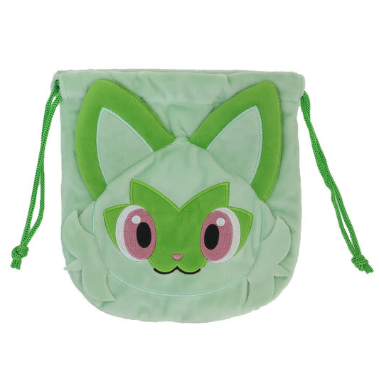 ポケットモンスター 巾着袋 ぬいぐるみ巾着 ニャオハ ポケモン  小物入れ かわいい キャラクター グッズ メール便可 シネマコレクション