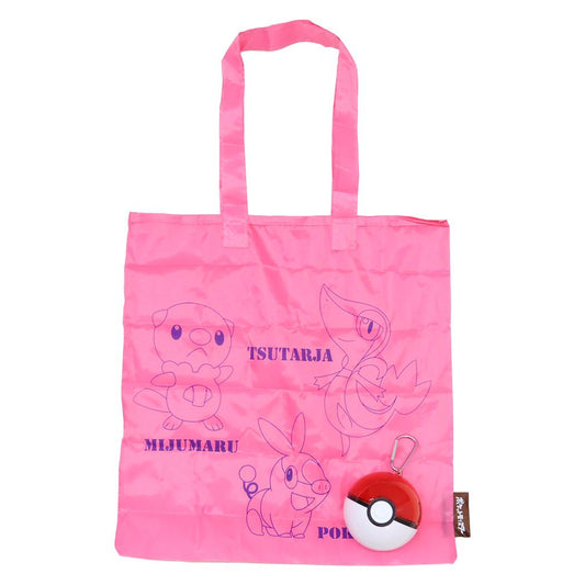 ポケットモンスター エコバッグ トートバッグINモンスターボール7 ツタージャ＆ポカブ＆ミジュマル ポケモン お買い物かばん ショッピングバッグ キャラクター グッズ シネマコレクション