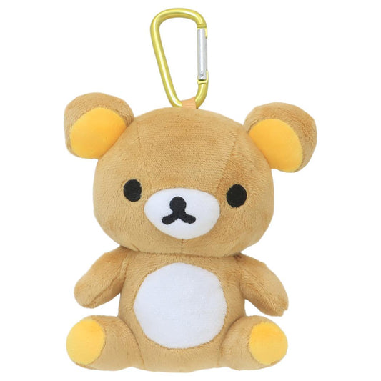 リラックマ ミニポーチ マスコットポーチ カラビナ付き サンエックス ユニック 小物入れ キャラクター グッズ シネマコレクション