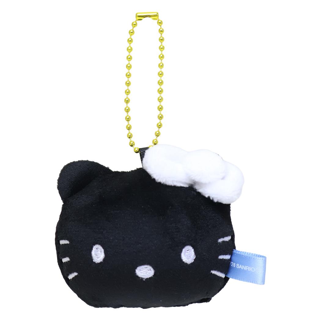 ハローキティ マスコット もちむにゅマスコット ブラック サンリオ ミニぬいぐるみ ボールチェーン キャラクター グッズ シネマコレクション