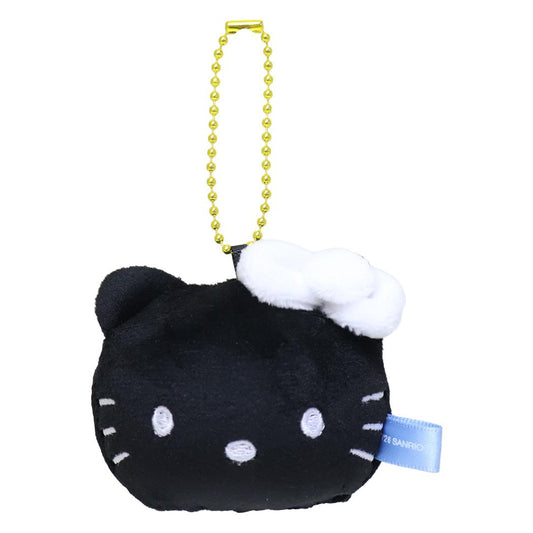 ハローキティ マスコット もちむにゅマスコット ブラック サンリオ ミニぬいぐるみ ボールチェーン キャラクター グッズ シネマコレクション
