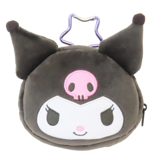 クロミ ミニポーチ カナビラ付きフェイスポーチ サンリオ 小物入れ キャラクター グッズ シネマコレクション