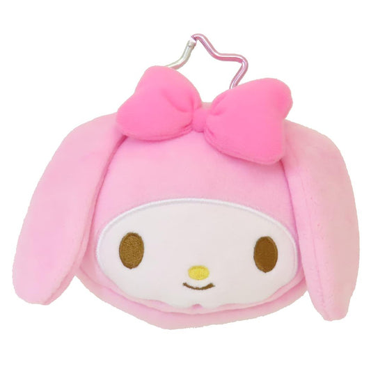 マイメロディ ミニポーチ カナビラ付きフェイスポーチ サンリオ 小物入れ キャラクター グッズ シネマコレクション