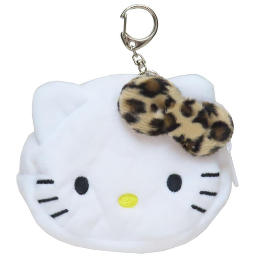 ハローキティ ミニポーチ ミニフェイスポーチ ヒョウ柄ブラウン サンリオ 小物入れ キャラクター グッズ シネマコレクション