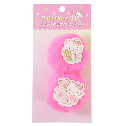 サンリオキャラクターズ ヘアゴム おめかし ポンポン ヘアゴム 2 ハローキティ Sanrio
