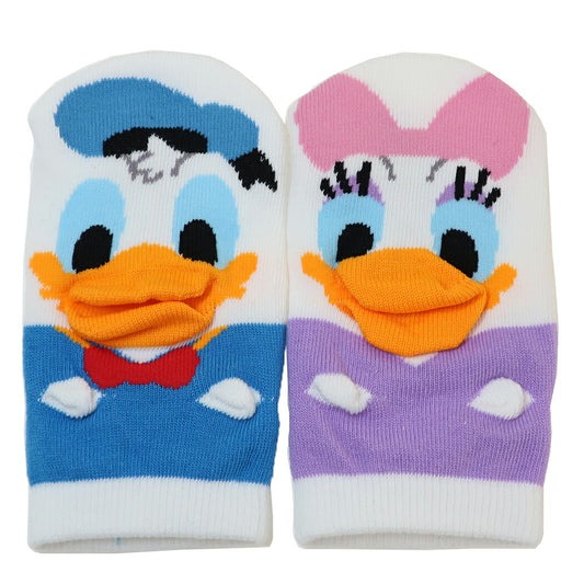ドナルドダック＆デイジーダック子供用靴下キッズパペットソックスディズニーウイックス