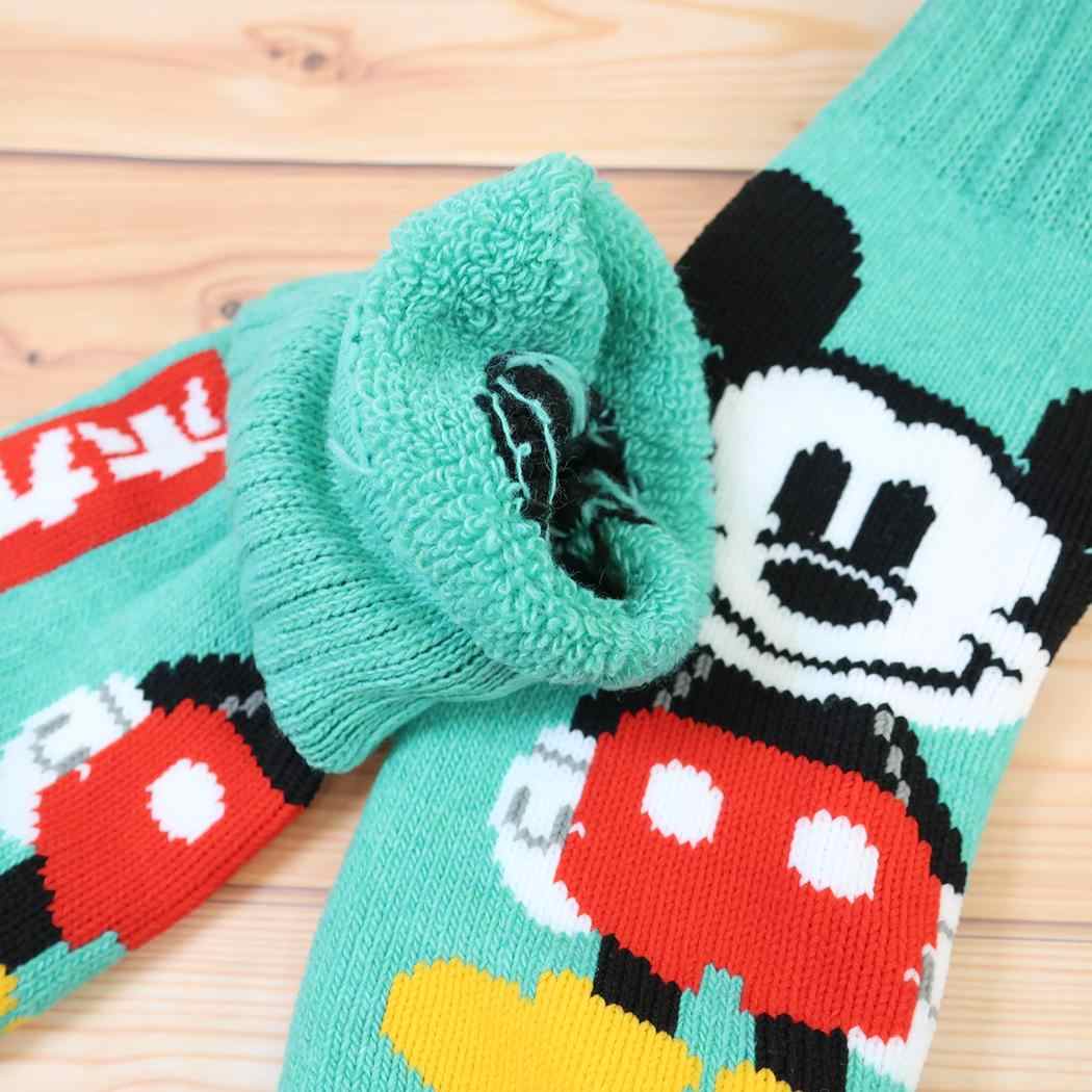 ディズニー レディース 女性用防寒靴下 履くホカロン ホームロークルー 総パイル ソックス 23-25cm ミッキーマウス ウイックス