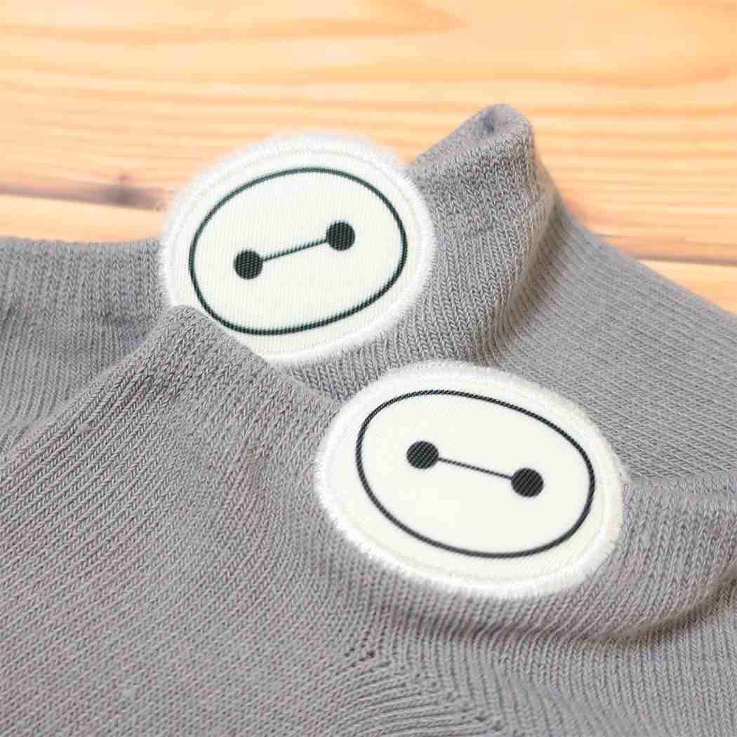 ベイマックス 女性用靴下 レディース アンクルソックス 刺繍 ディズニー ウイックス