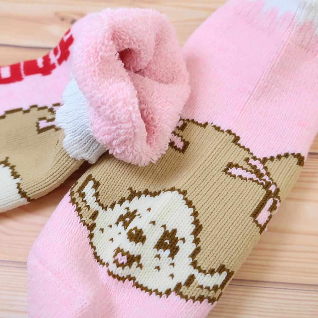 モンチッチ レディース 女性用防寒靴下 履くホカロン 10cm丈 総パイル ソックス 23-25cm モンチッチちゃん ウイックス
