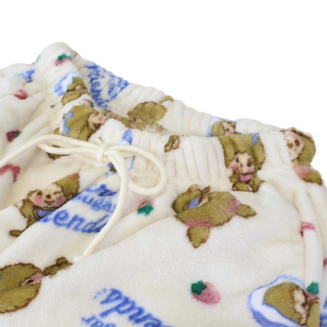 モンチッチ ホームウェア レディース フリースパンツ モンチッチクリーム M-L ウイックス