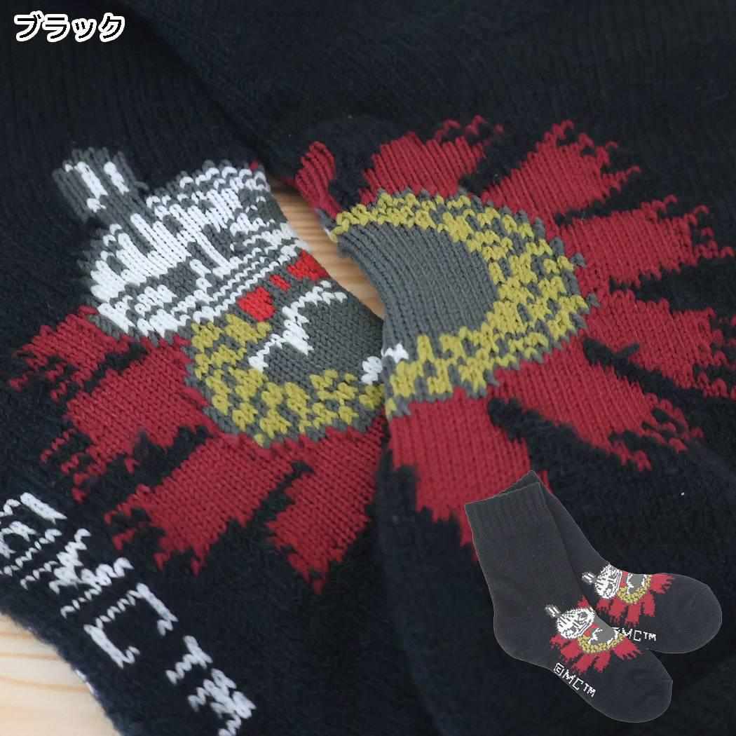ムーミン 靴下 ホーム 内シルク二重編み ソックス リトルミイと花 ブラック 北欧 ウイックス
