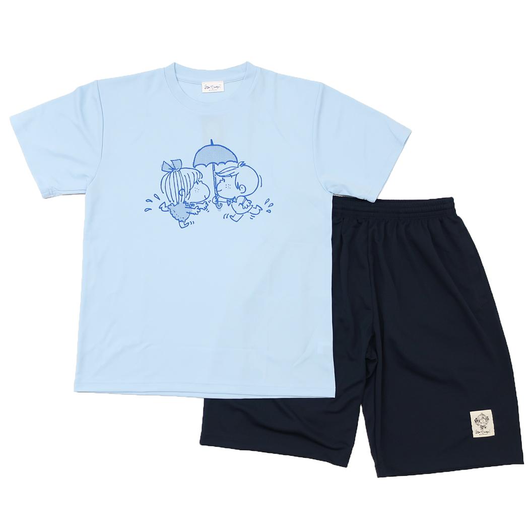 水森亜土 Tシャツ＆ズボン リラックス ドライセットアップ カサ ワタナベ