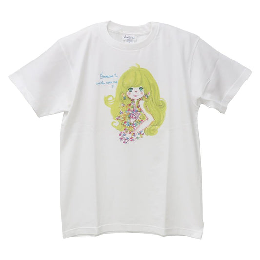 水森亜土 Tシャツ レディース T-SHIRTS サムワン ホワイト ワタナベ
